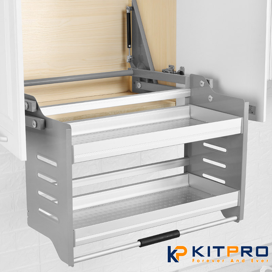 Giá đựng gia vị nâng hạ inox | KitPro.vn - Mãi mãi với thời gian