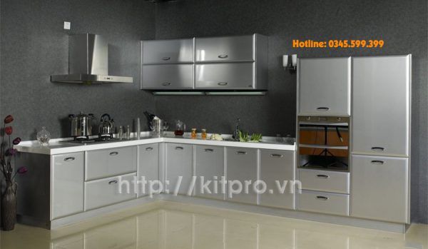 Ưu điểm nổi trội của tủ bếp chất liệu inox